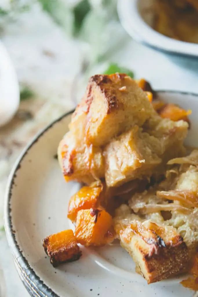 Ina Garten Artichoke and Leek Bread Pudding