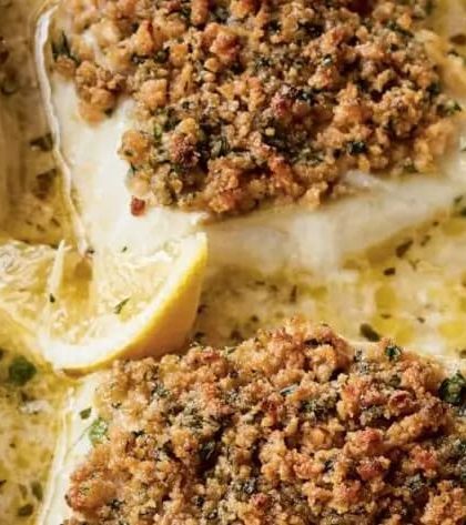 Ina Garten Baked Cod with Ritz Crackers