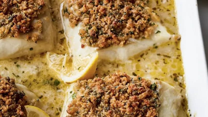 Ina Garten Baked Cod with Ritz Crackers