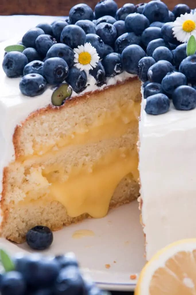 Ina Garten Blueberry Lemon Cream Cake recipe recipe