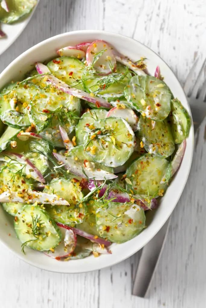 Ina Garten Creamy Cucumber Salad
