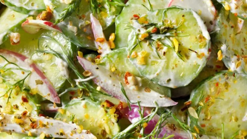 Ina Garten Creamy Cucumber Salad