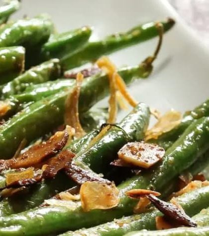 Ina Garten String Beans with Shallots