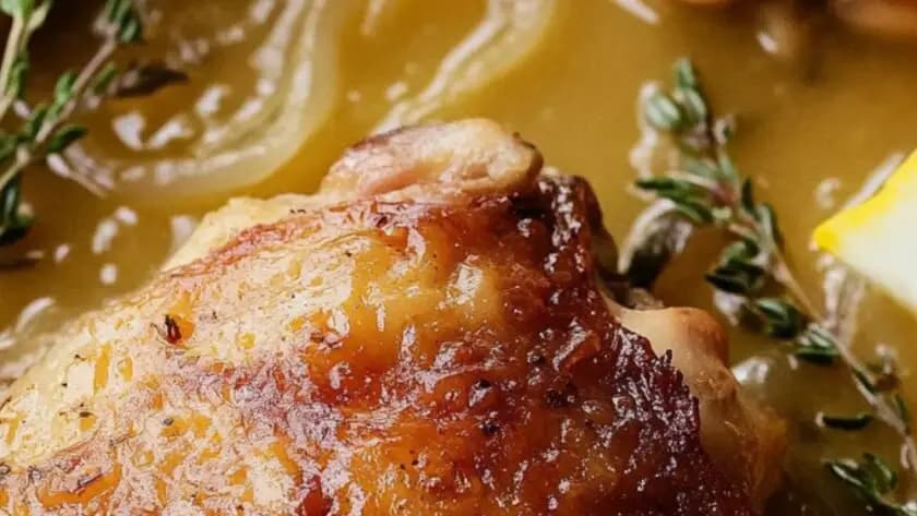 Ina Garten Creamy Chicken Thighs with Lemon and Thyme