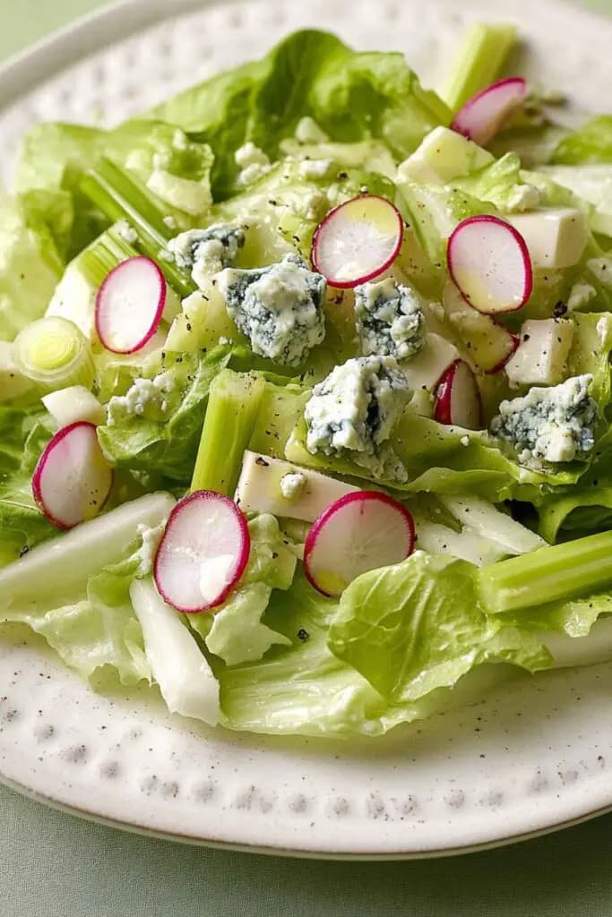 Ina Garten Crunchy Iceberg Salad with Creamy Blue Cheese