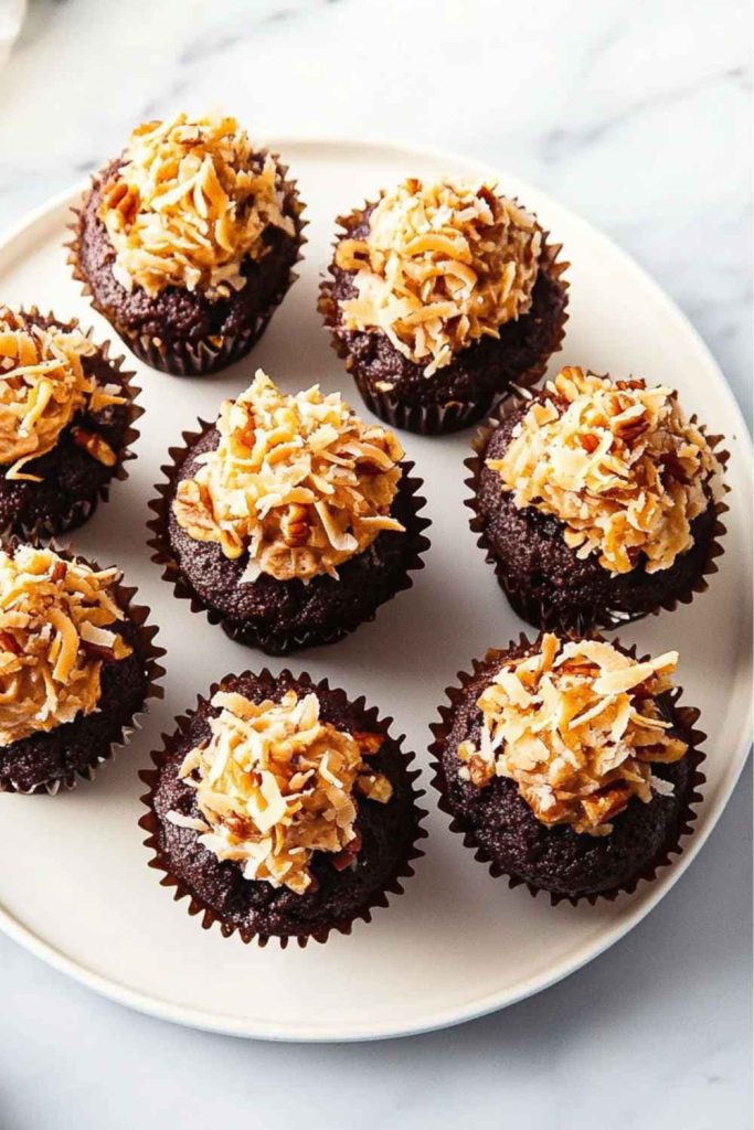 Ina Garten German Chocolate Cupcakes recipe