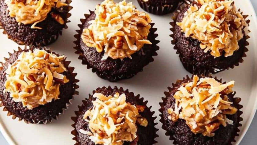 Ina Garten German Chocolate Cupcakes