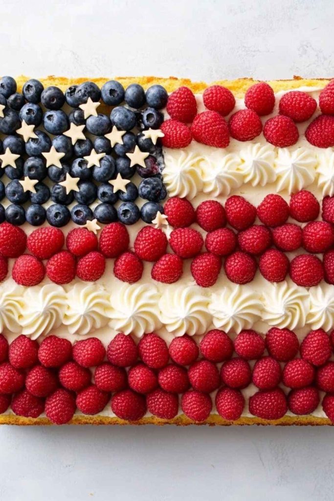 Ina Garten Half Flag Cake
