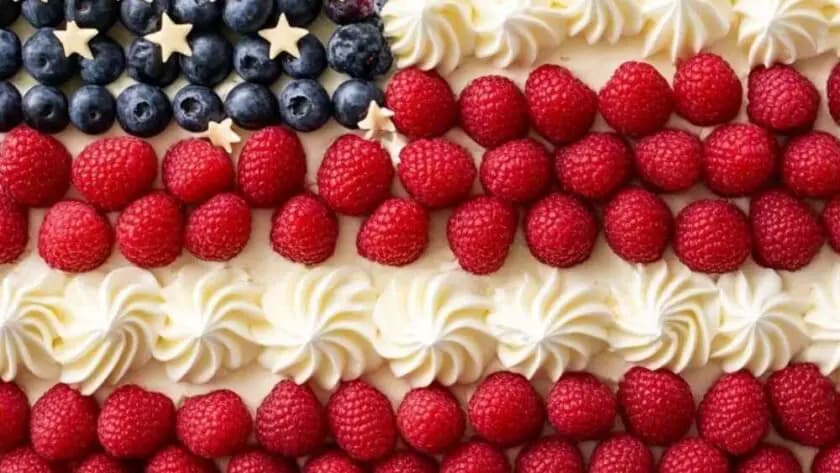 Ina Garten Half Flag Cake recipe