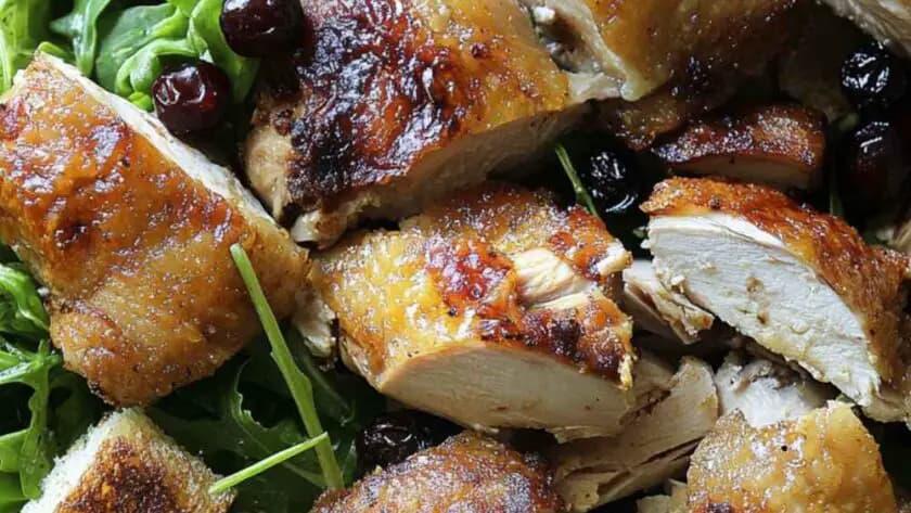 Ina Garten Roast Chicken with Bread and Arugula Salad