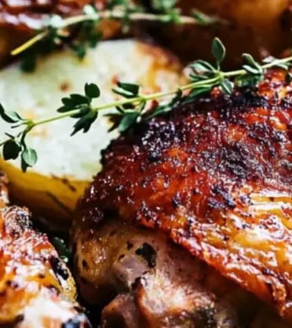 Ina Garten Skillet-Roasted Chicken Thighs and Potatoes recipe