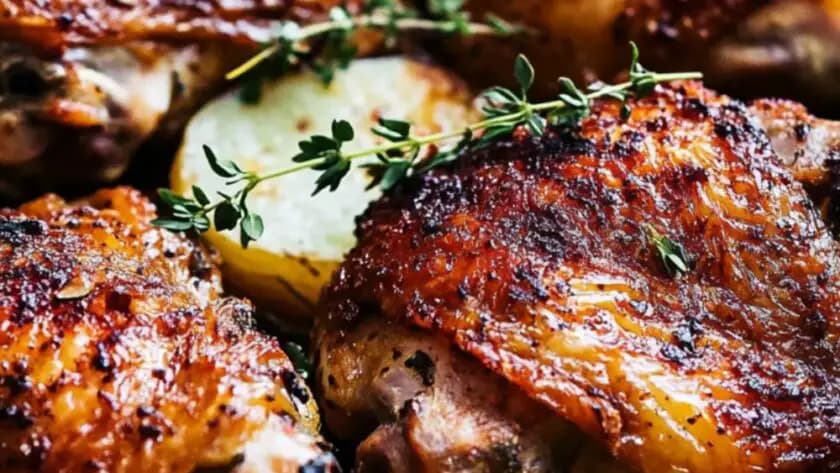 Ina Garten Skillet-Roasted Chicken Thighs and Potatoes recipe