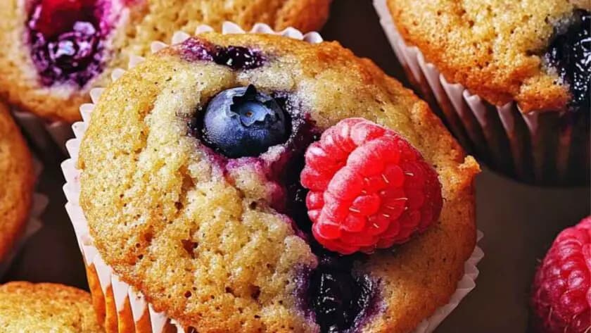 Ina Garten Tri-Berry Muffins recipe