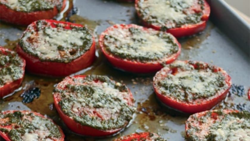Ina Garten Tomatoes Roasted With Pesto recipe