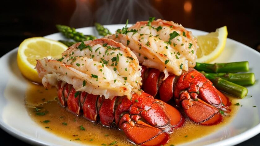 Lemon Garlic Butter Lobster Tails