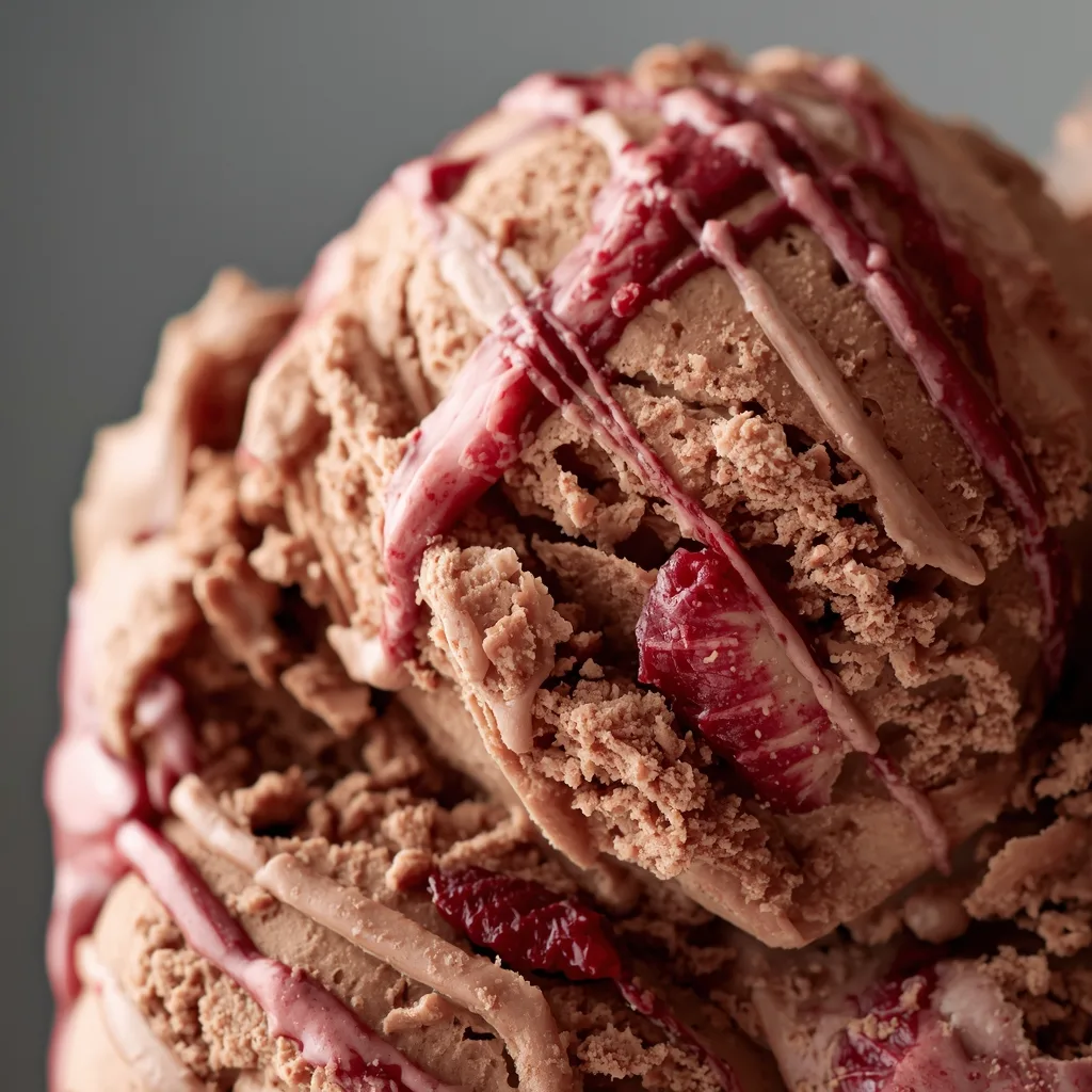 Chocolate Strawberry Ice Cream (No-Churn)