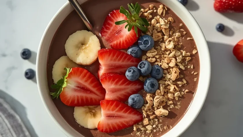 Chocolate Strawberry Smoothie Bowl