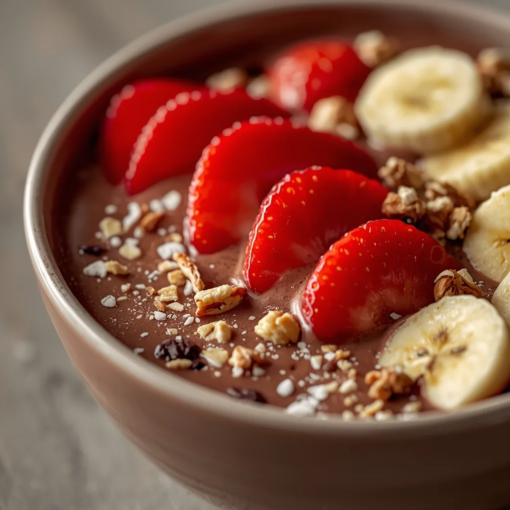 Chocolate Strawberry Smoothie Bowl