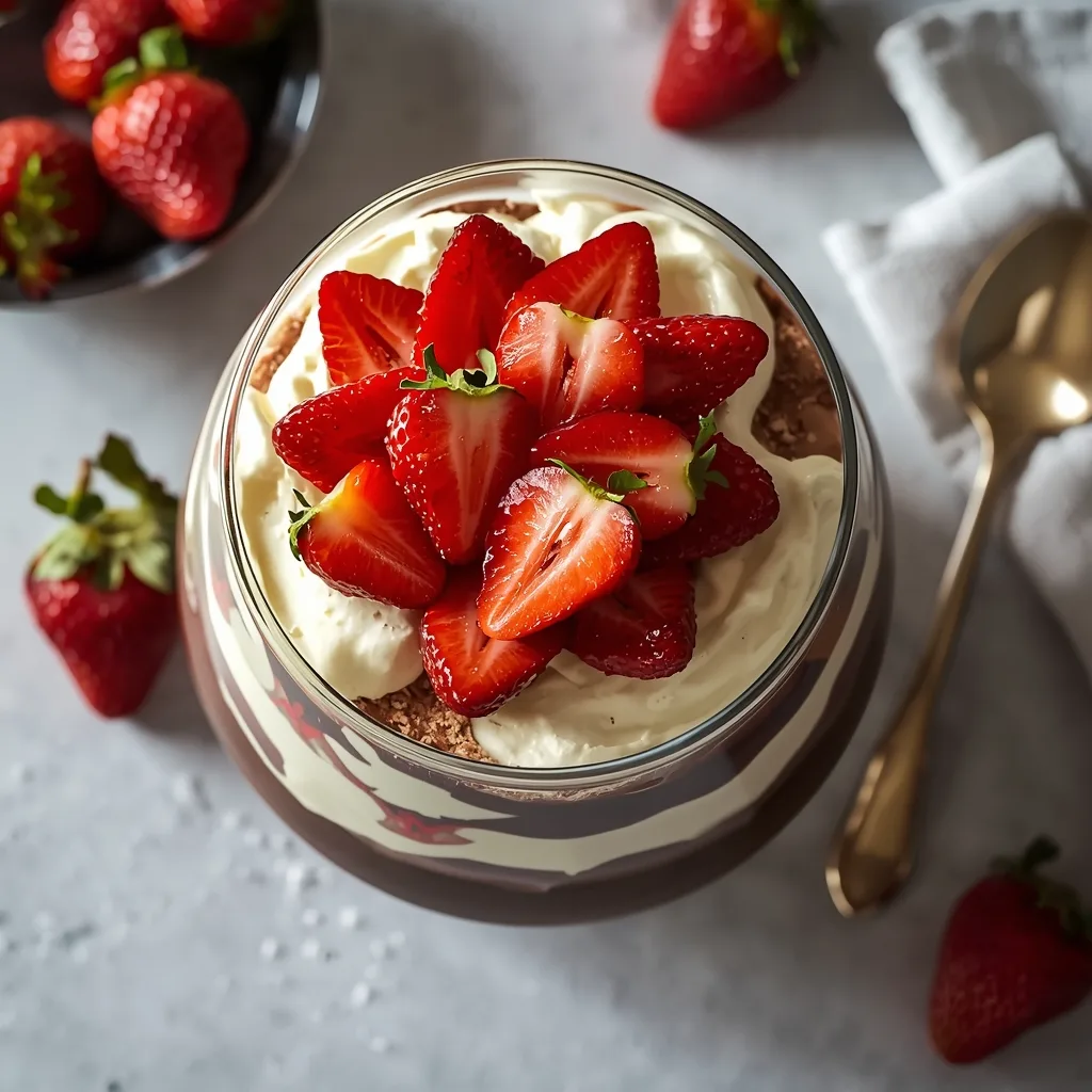 Easy Chocolate Strawberry Trifle
