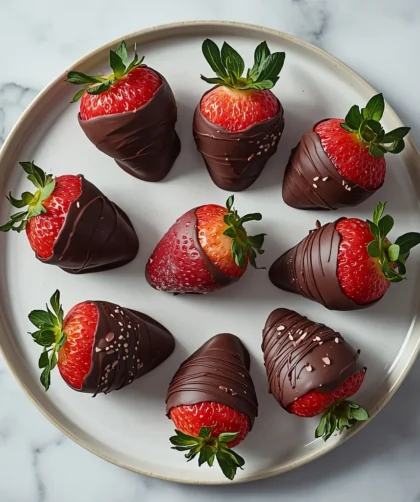 Frozen Chocolate Covered Strawberries