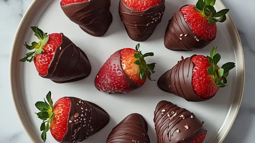 Frozen Chocolate Covered Strawberries
