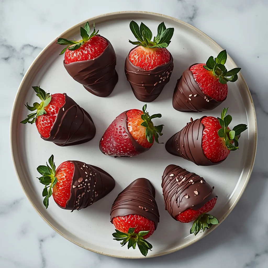 Frozen Chocolate Covered Strawberries