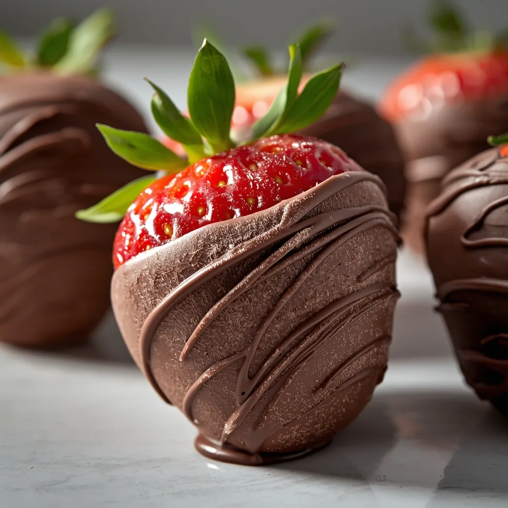 Frozen Chocolate Covered Strawberries
