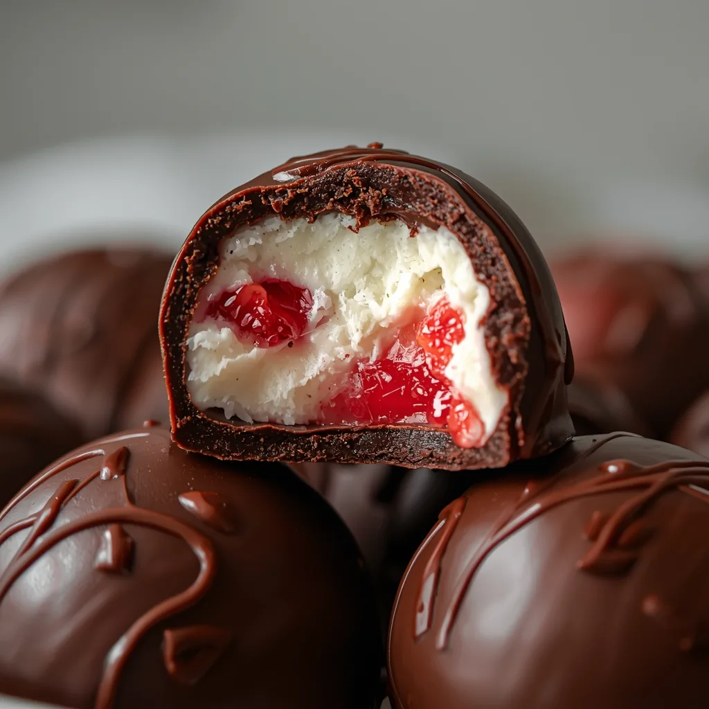Frozen Chocolate Strawberry Yogurt Bites recipe