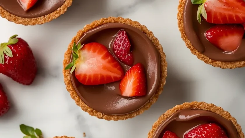 No-Bake Chocolate Strawberry Cheesecake Cups