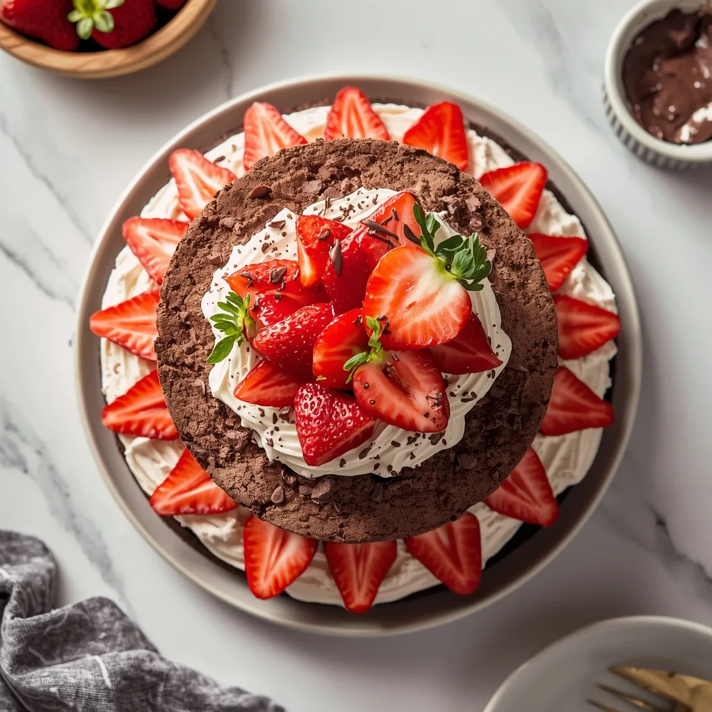 No-Bake Chocolate Strawberry Icebox Cake