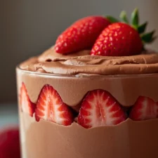No-Bake Chocolate Strawberry Mousse