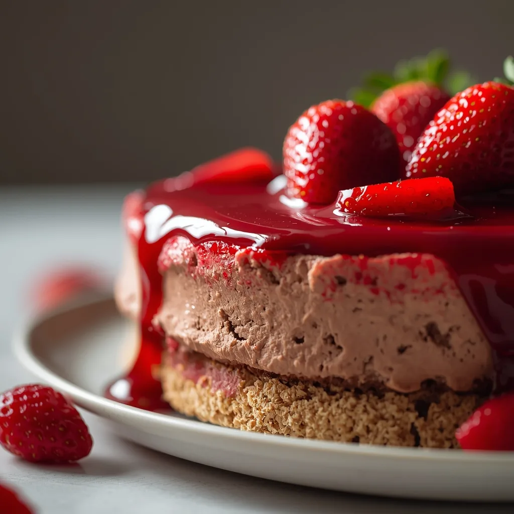 No-Bake Chocolate Strawberry Pudding Dessert