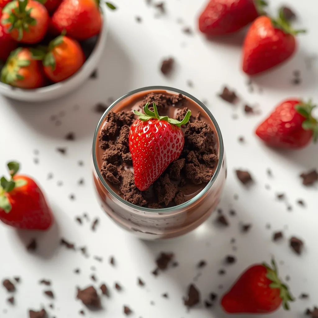 Quick Chocolate Strawberry Parfait