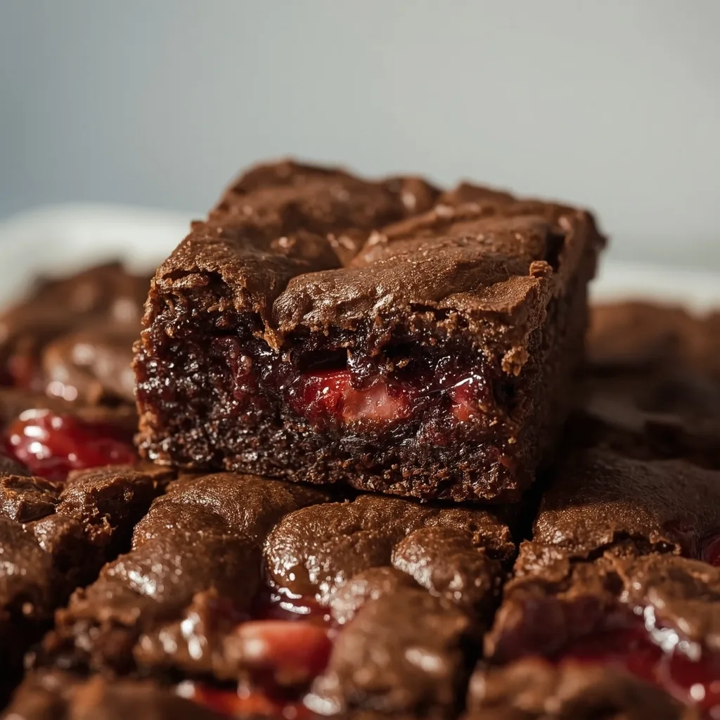 Chocolate Strawberry Brownies