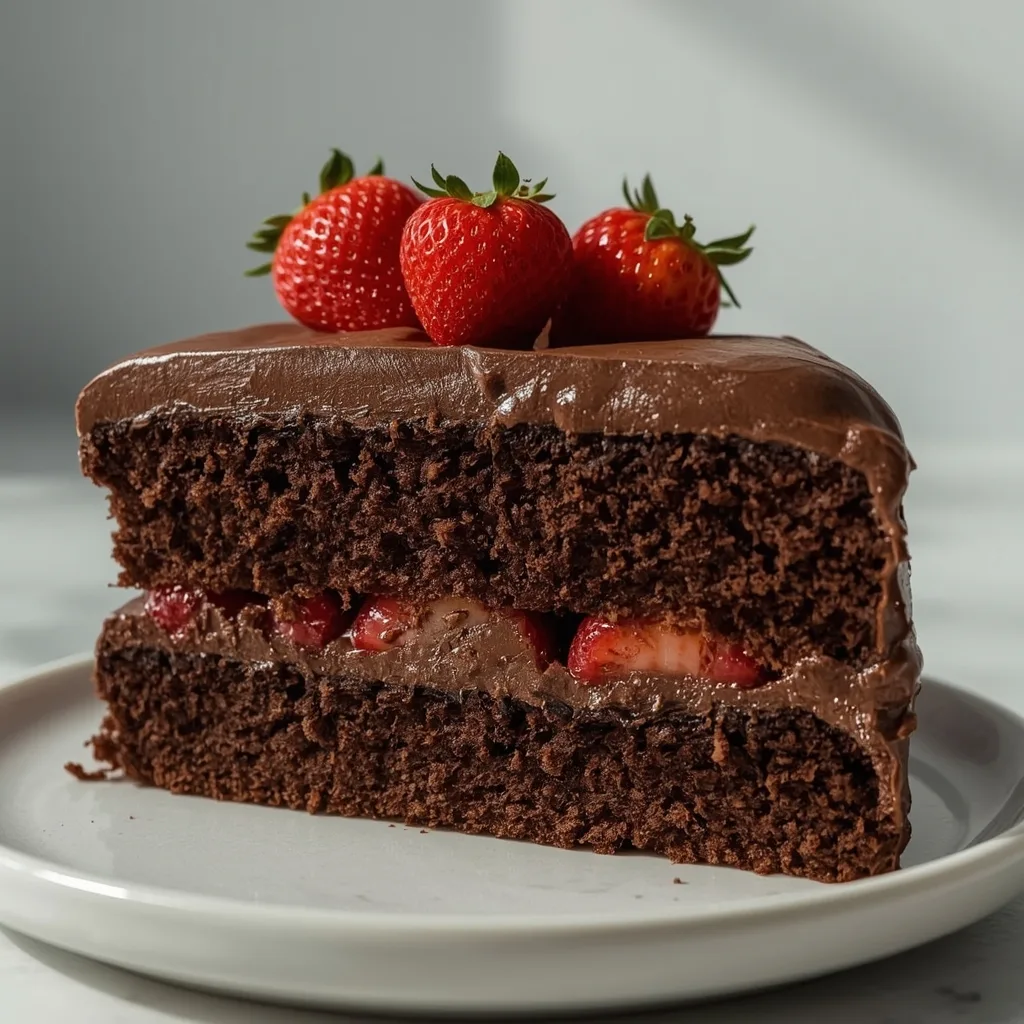 Chocolate Strawberry Cake