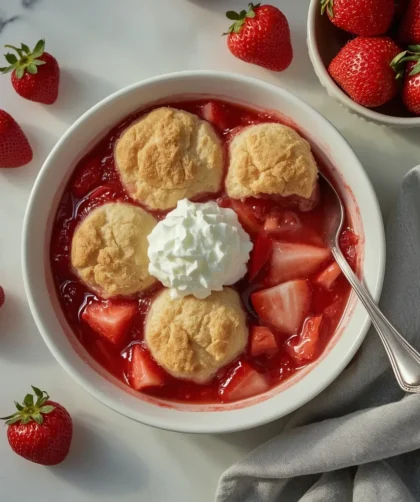 Fresh Strawberry Cobbler