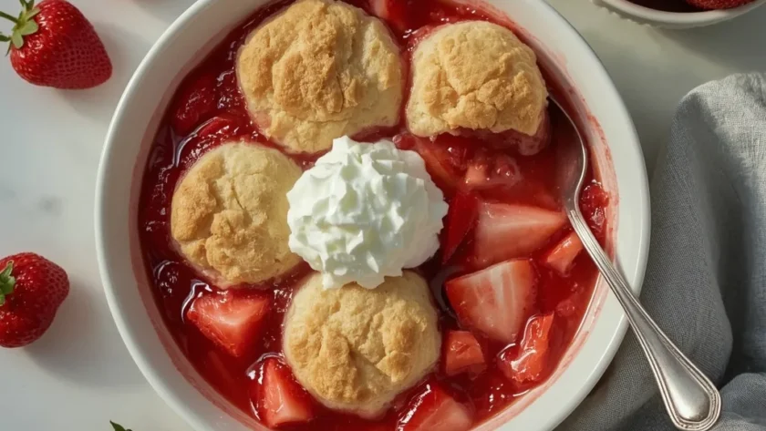 Fresh Strawberry Cobbler