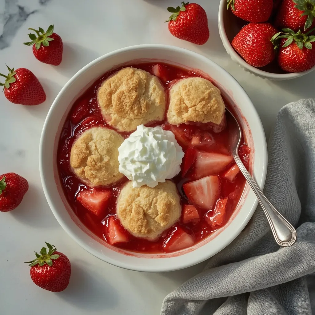 Fresh Strawberry Cobbler