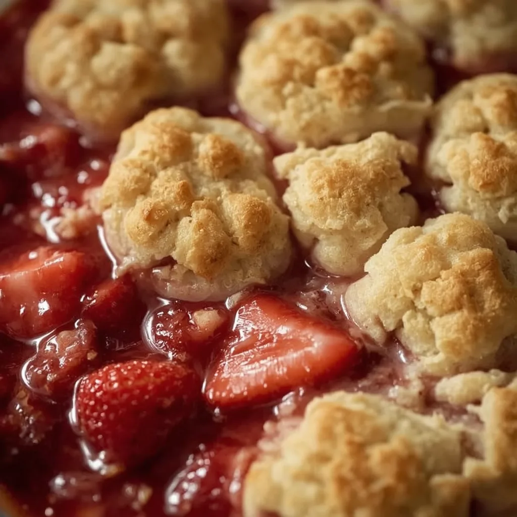 Fresh Strawberry Cobbler