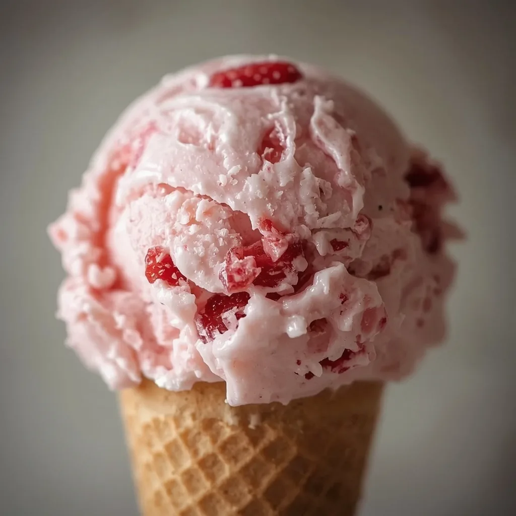 No-Churn Strawberry Shortcake Ice Cream