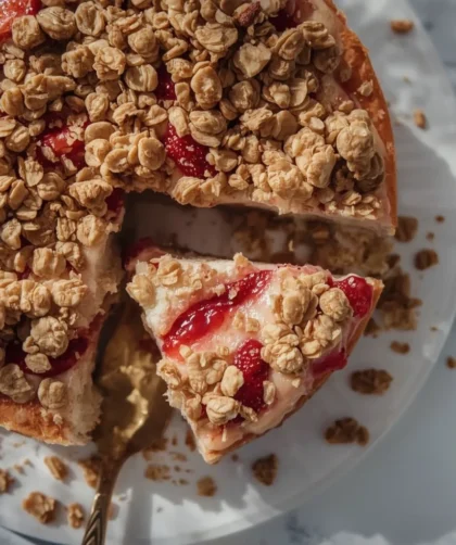 Strawberry Crunch Cake