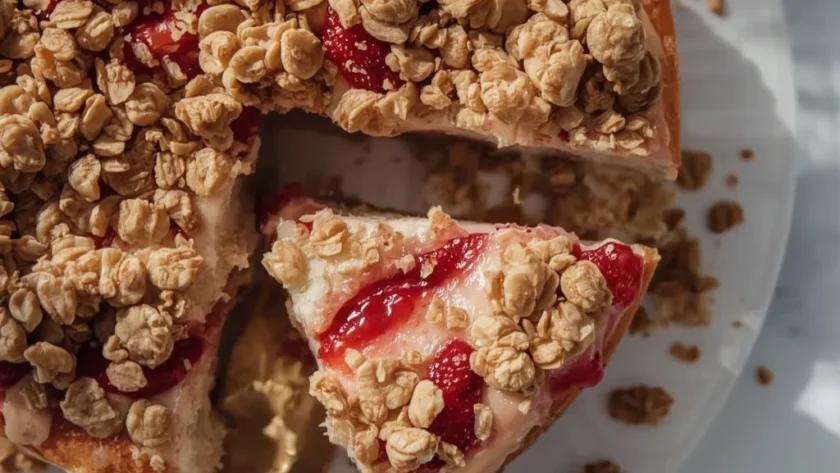 Strawberry Crunch Cake