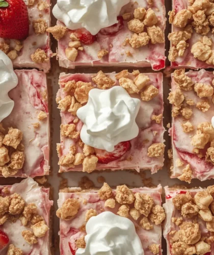 Strawberry Shortcake Ice Cream Bars