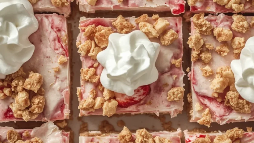 Strawberry Shortcake Ice Cream Bars