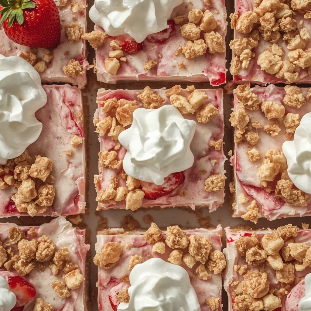 Strawberry Shortcake Ice Cream Bars