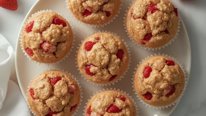 Strawberry Yogurt Muffins
