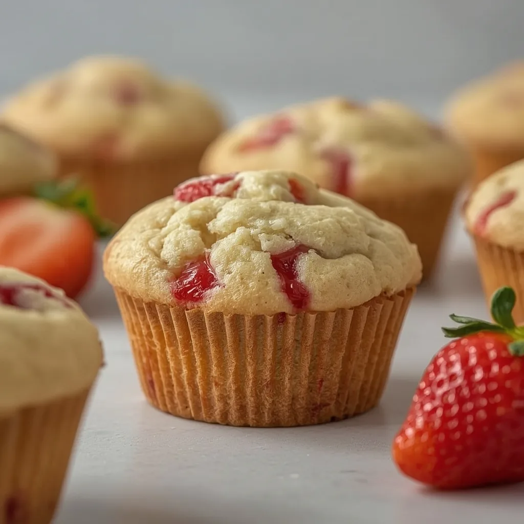 Strawberry Yogurt Muffins