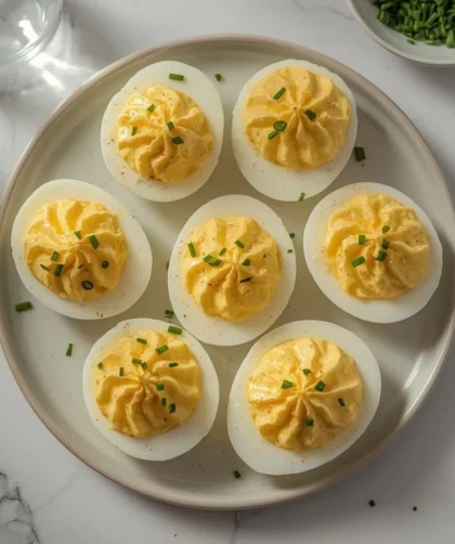 Creamy Deviled Eggs With Cream Cheese