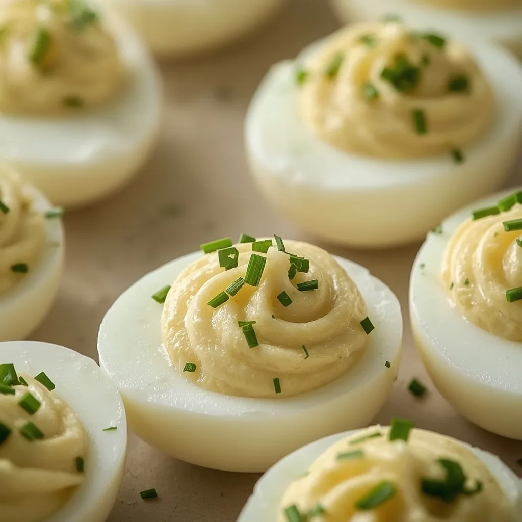 Garlic Herb Deviled Eggs