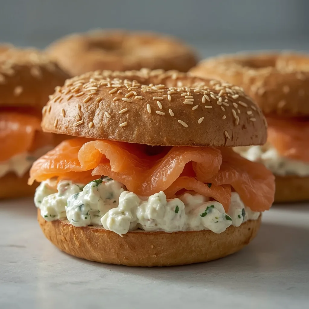 Ina Garten Bagels with Smoked Salmon and Whitefish Salad